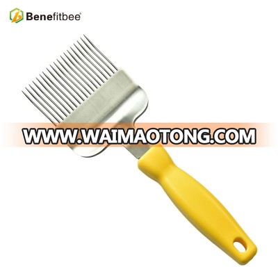 Plastic Handle 19 needles 2CRI13 Honeycomb Honey Scraper Uncapping Fork