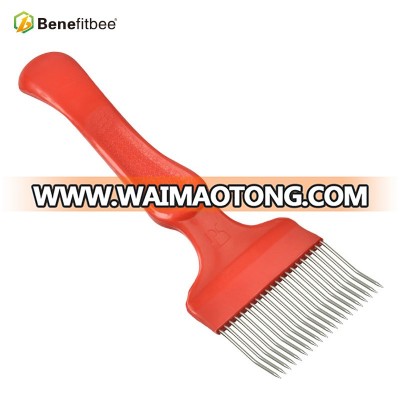 Wholesale China uncapping fork, Stainless steel 21 straight needles uncapping fork , beekeeping equipment for beekeeper