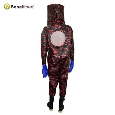 Camouflage Leather Best Beekeeing Suit Protective Clothing For Beekeeper