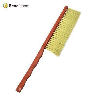 Newest Double Rows Horsehair Bee Brush With Plastic Handle